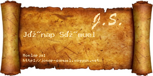 Jónap Sámuel névjegykártya